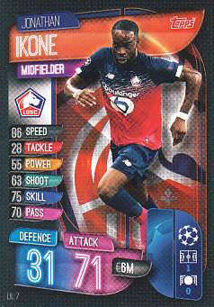 Jonathan Ikone LOSC Lille 2019/20 Topps Match Attax CL #LIL7